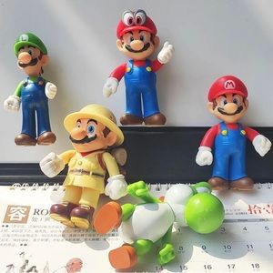 Super Mario Set 5 Magnets For Fridge